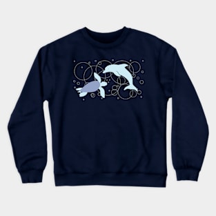 Sea Turtle and Dolphin Crewneck Sweatshirt